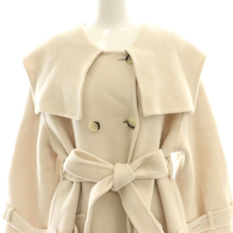 スナイデル ビックカラーリバーコート アイボリー snidel スナイデル