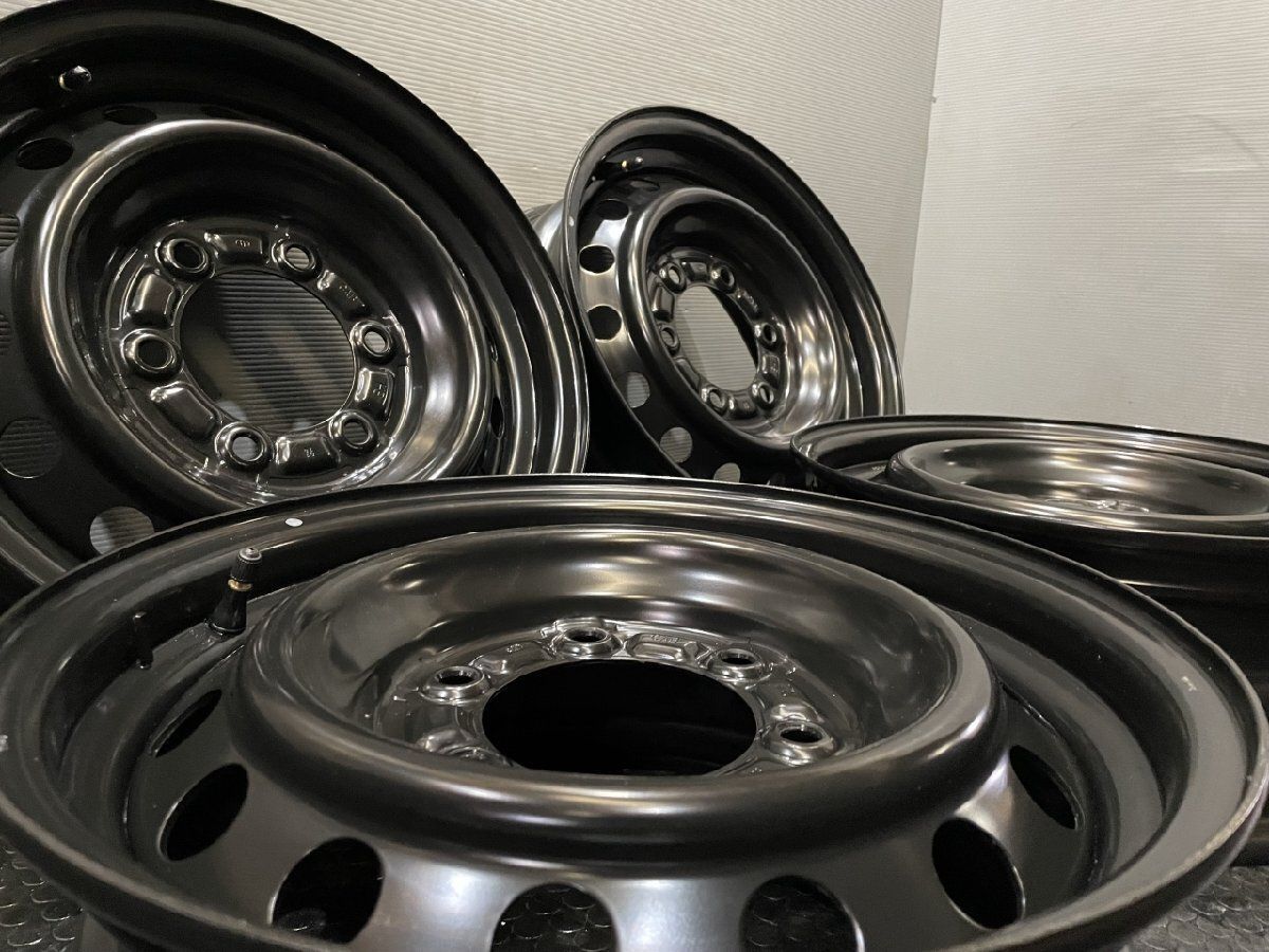 ハイエース　レジアスエース　スチールホイール　15インチ　②『①②セット商品』 ハイエース純正スチールホイールに溝たっぷりのスタッドレスが