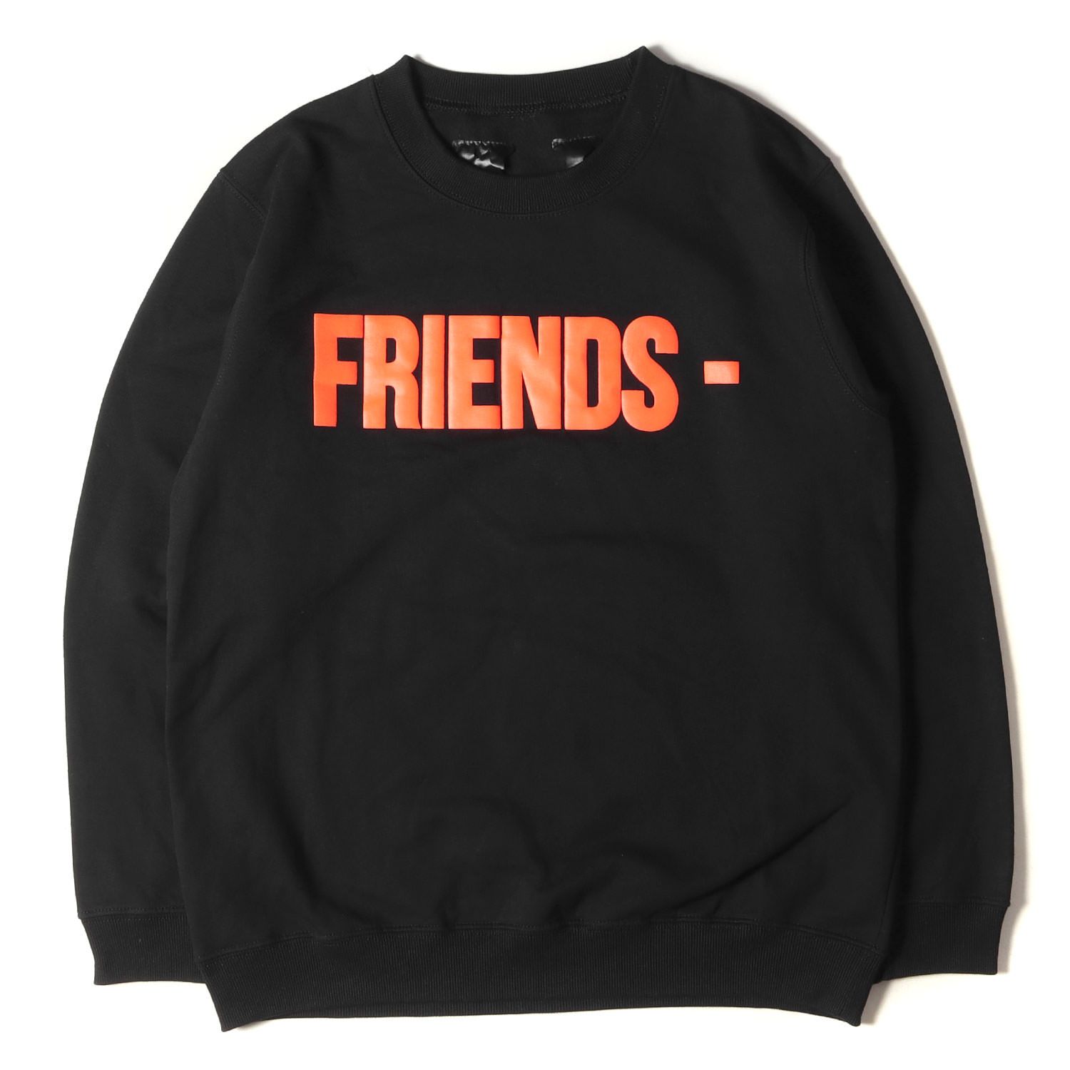 美品 VLONE ヴィーロン スウェット サイズ:M FRIENDSロゴ クルーネック 
