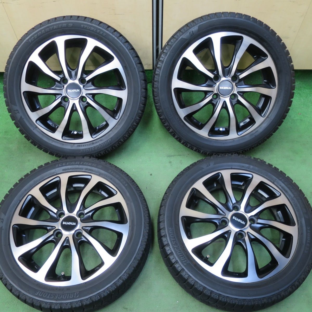 ブリヂストン ICEPARTNER 165/70R14 4本 9分溝2本と8～9分溝