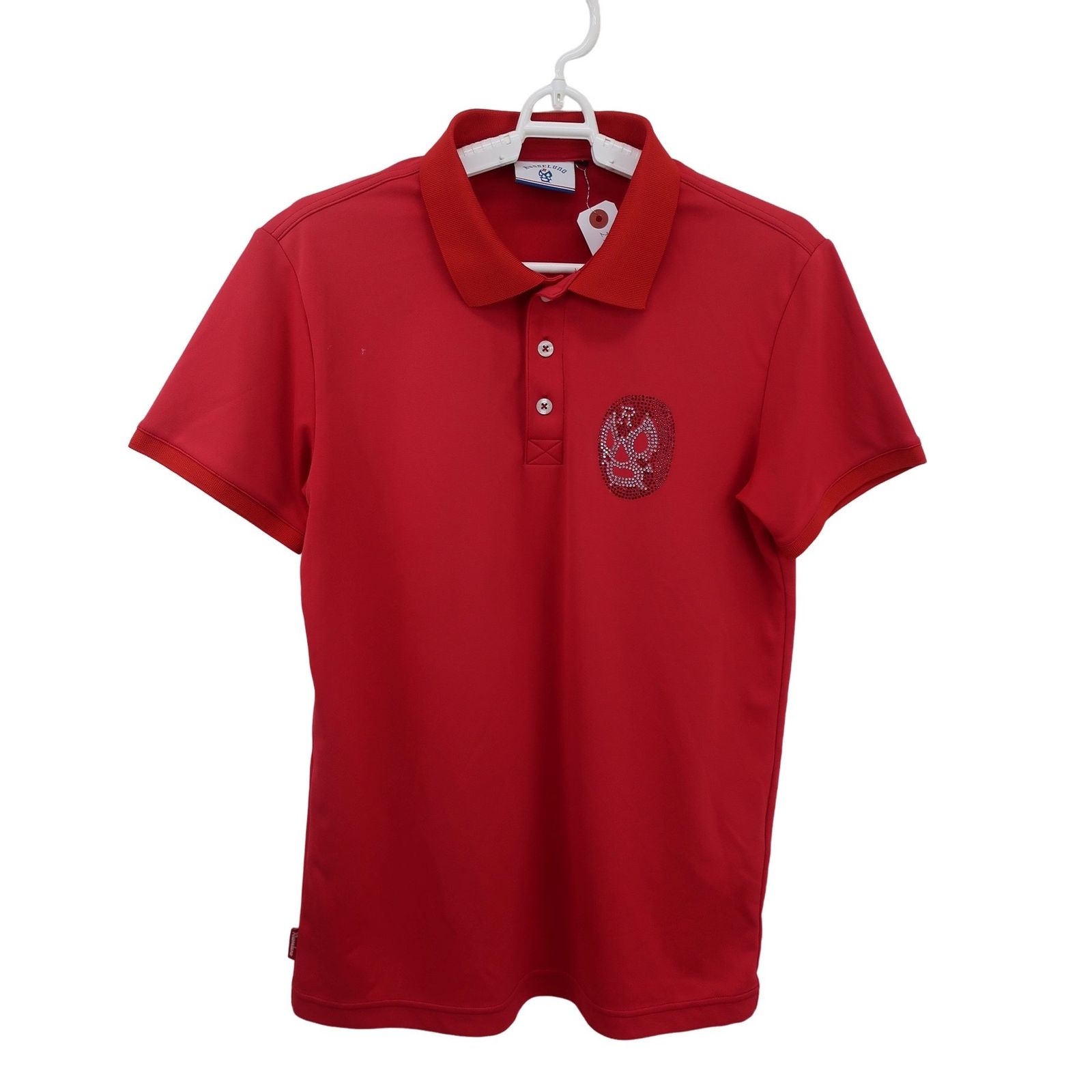 新品ラッセルノ Russeluno Golf ポロシャツ　メンズ　定価26400 未使用品 メンズ ラッセルノ RUSSELUNO 半袖ポロシャツ 4(M) ピンク系