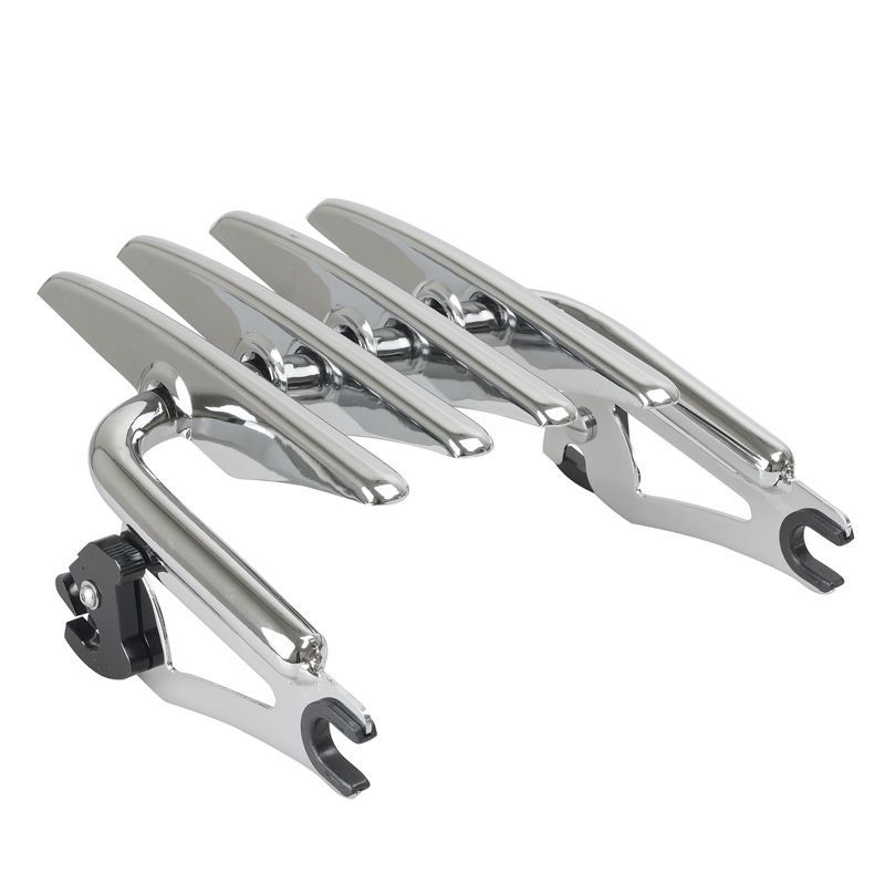 送料無料 ハーレー ツーリング用 2009-2025 ロードキング ストリートグライド対応 クローム リアラゲッジラック 後部荷物台 感アクセサリーWP 28 DECORATOM_COM_BR