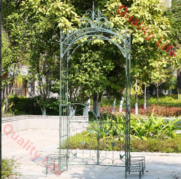 ガーデンアーチトレリス 金属パーゴラアーバー セレモニー装飾屋外芝生裏庭クライミングプラント用の頑丈なアーバーアーチ Size 150cm