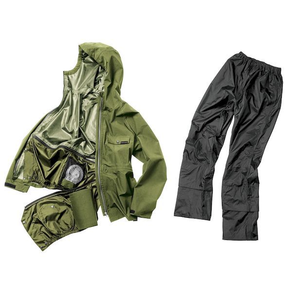 【新品・7営業日以内発送】Makku マック 4939108040341 エアレインフォーシーズンスーツ カーキ×ブラック EL AS－933【沖縄離島販売不可】