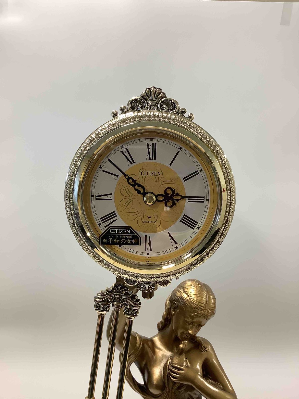 シチズン 振子置き時計新平和の女神 シチズン CITIZEN 新平和の女神 振り子置時計 【未使用品】