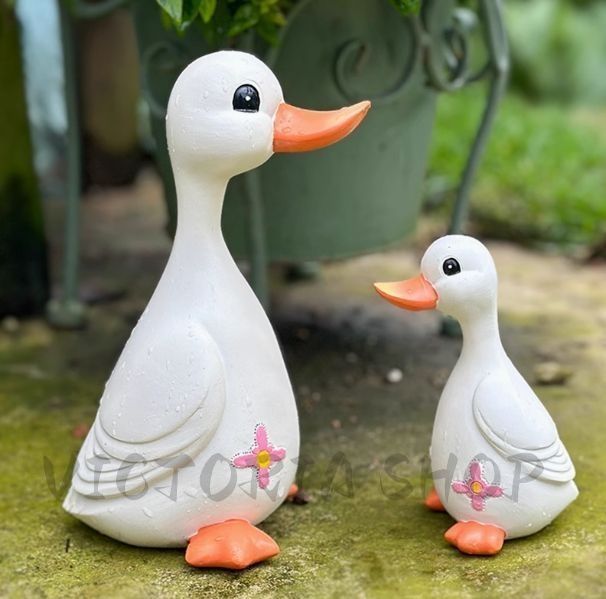 かわいい 置物 動物 アヒルの親子 鳥 動物 おしゃれ 玄関 インテリア