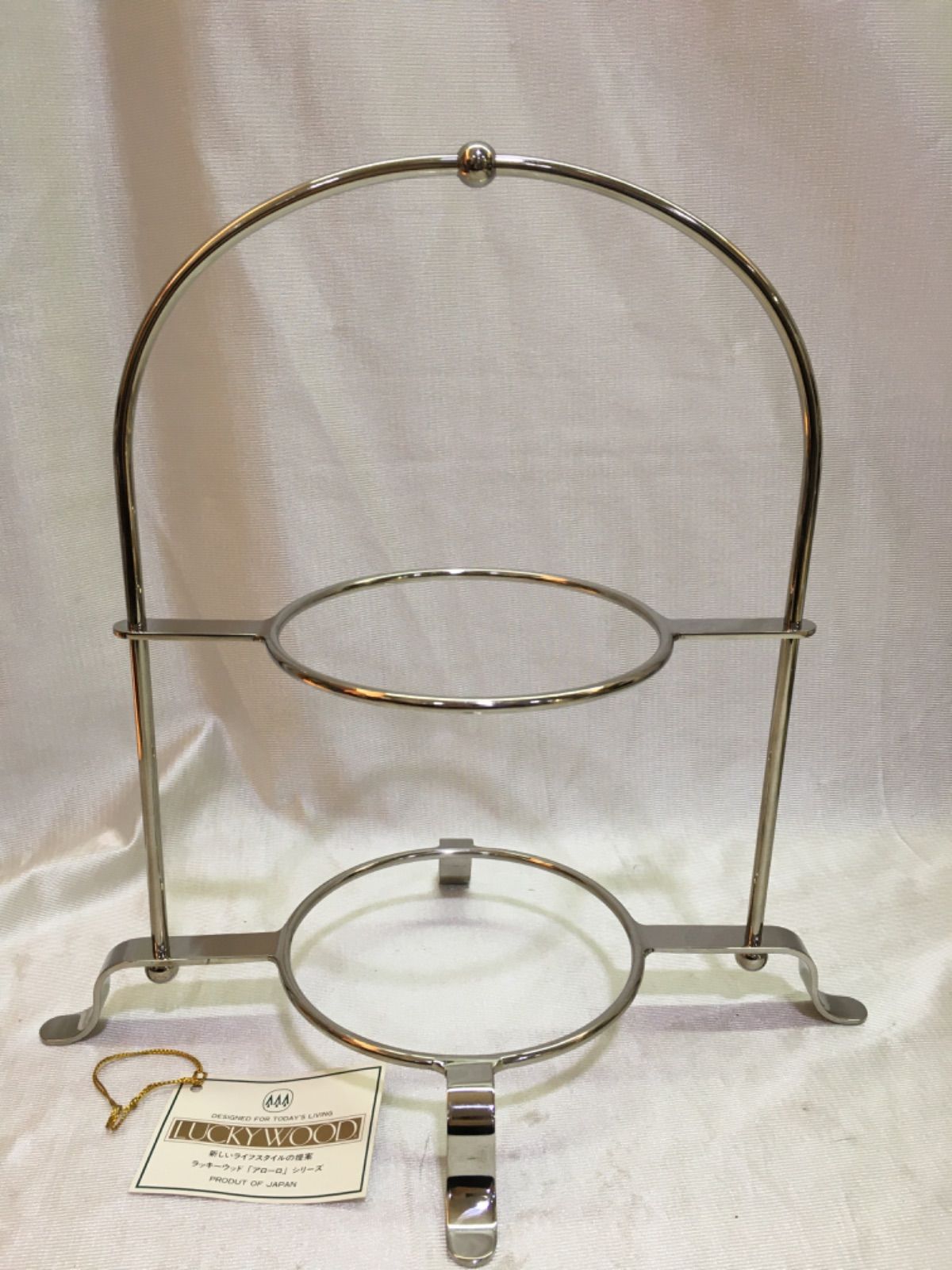 LUCKYWOOD アフタヌーンティー ケーキスタンド シルバー - メルカリ