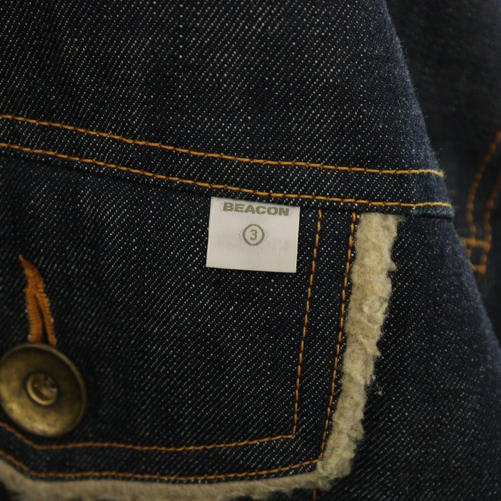 kolor BEACON (カラービーコン) 18AW デニムボアジャケット インディゴ