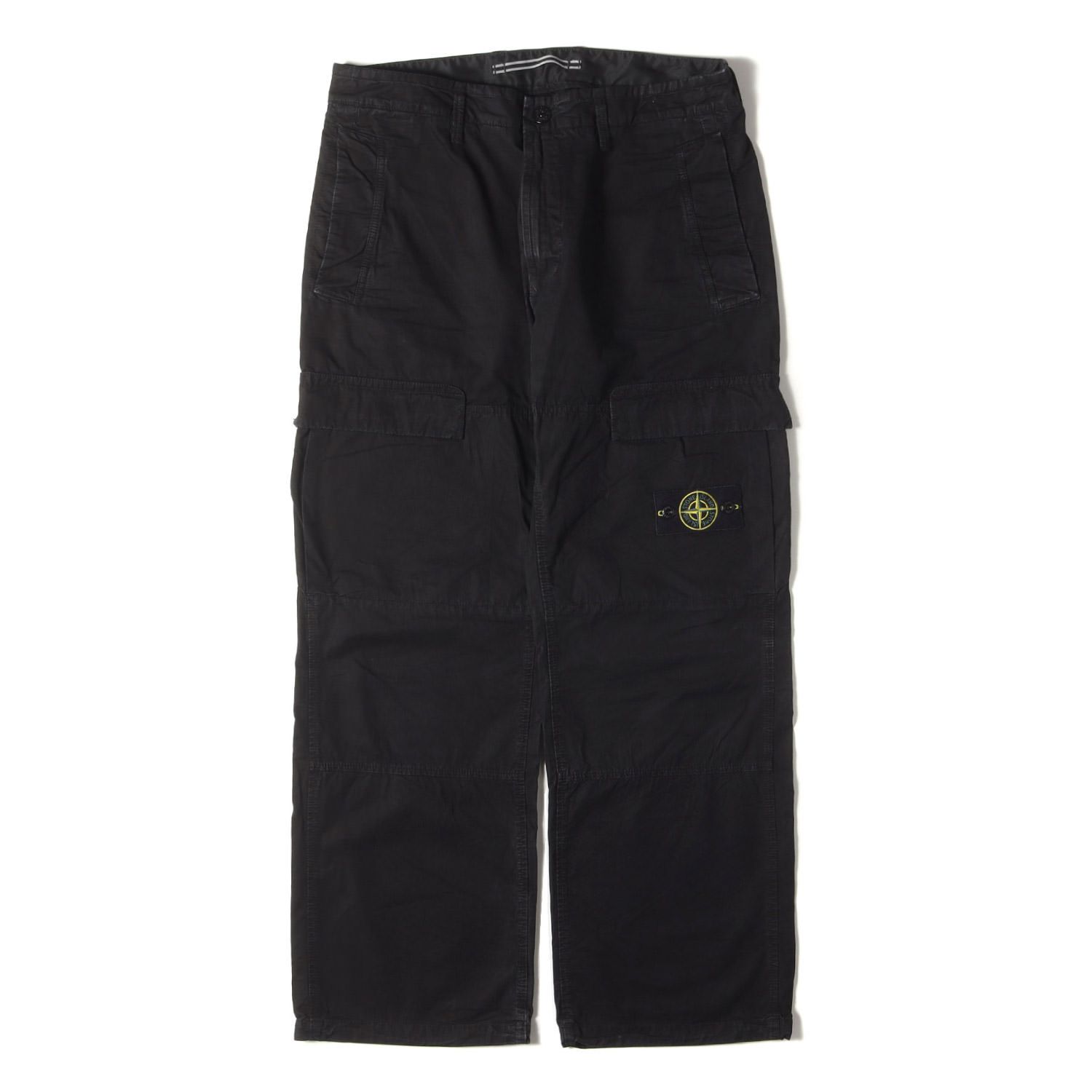 STONE ISLAND ストーンアイランド パンツ サイズ W33 | 24SS コンパスパッチ ガーメントダイ カーゴ パンツ PANTALONE COMFORT 8015311WA | ブラック 黒 | イタリア製 メンズ