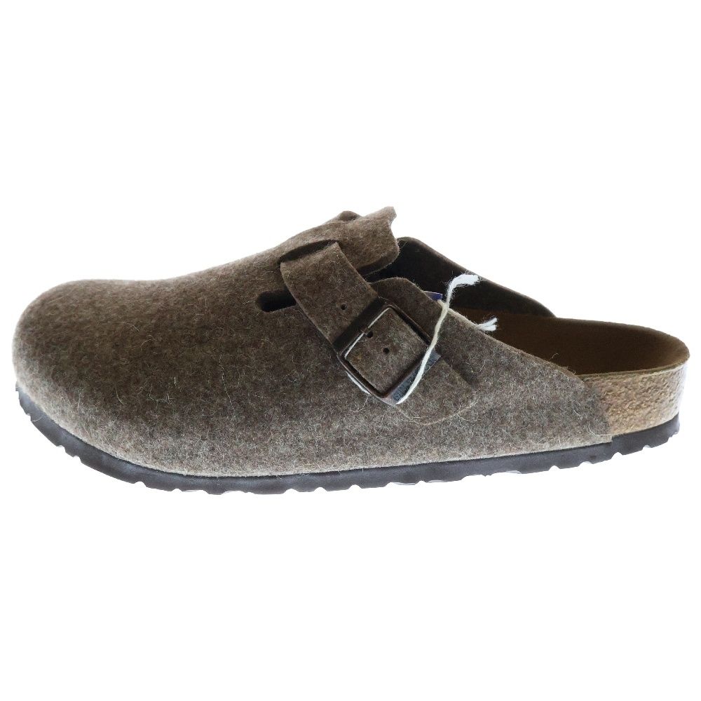 BIRKENSTOCK ビルケンシュトック BOSTON ボストン レザーサンダル チャコールグレー|ブラウン 060651