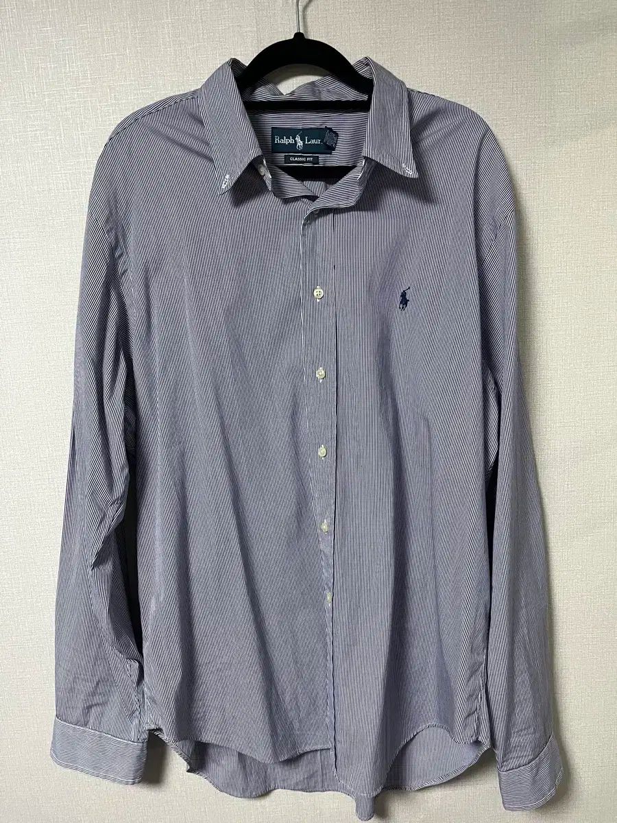 ポロ Ralph Lauren ラルフローレン ストライプ シャツ xxl