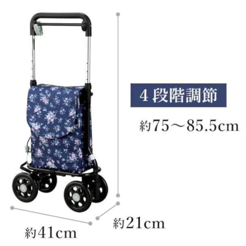 どこでもキャリー 紺花柄