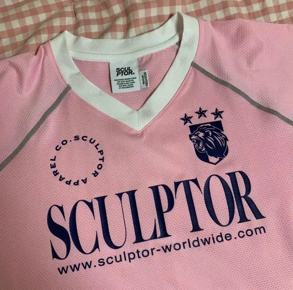 SCULPTOR ピンクジャージTシャツ SCULPTOR(スカルプター) スポーツ ジャージ Tシャツ ピンク