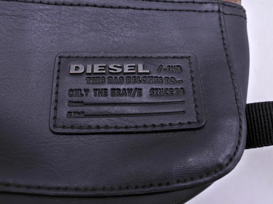 DIESEL ディーゼル　レザーバッグ　ブラック DIESEL - ディーゼル／DIESEL バッグ ショルダーバッグ 鞄
