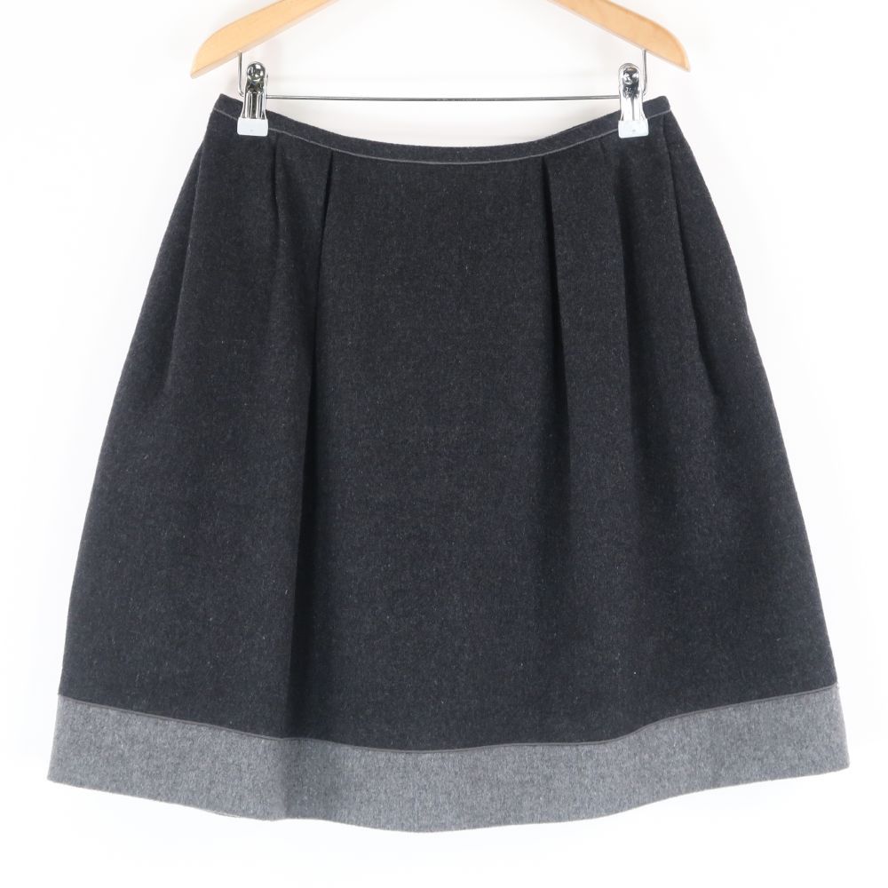 DAISYLIN デイジーリン 32448 フレンチマカロン スカート 1点 40 Mサイズ相当 カシミヤ100％ ひざ上丈 レディース AO2763A30