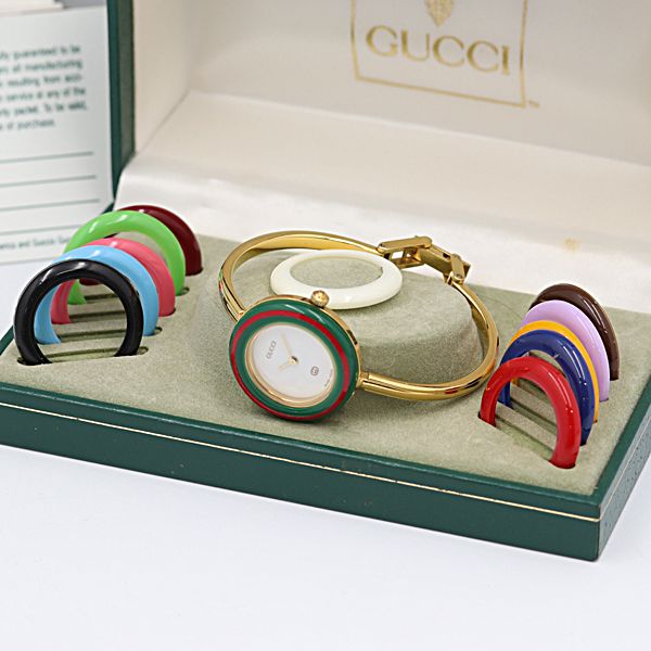 グッチ 11/12 レディース 腕時計 ゴールド ブレス 稼働品 ヴィンテージ