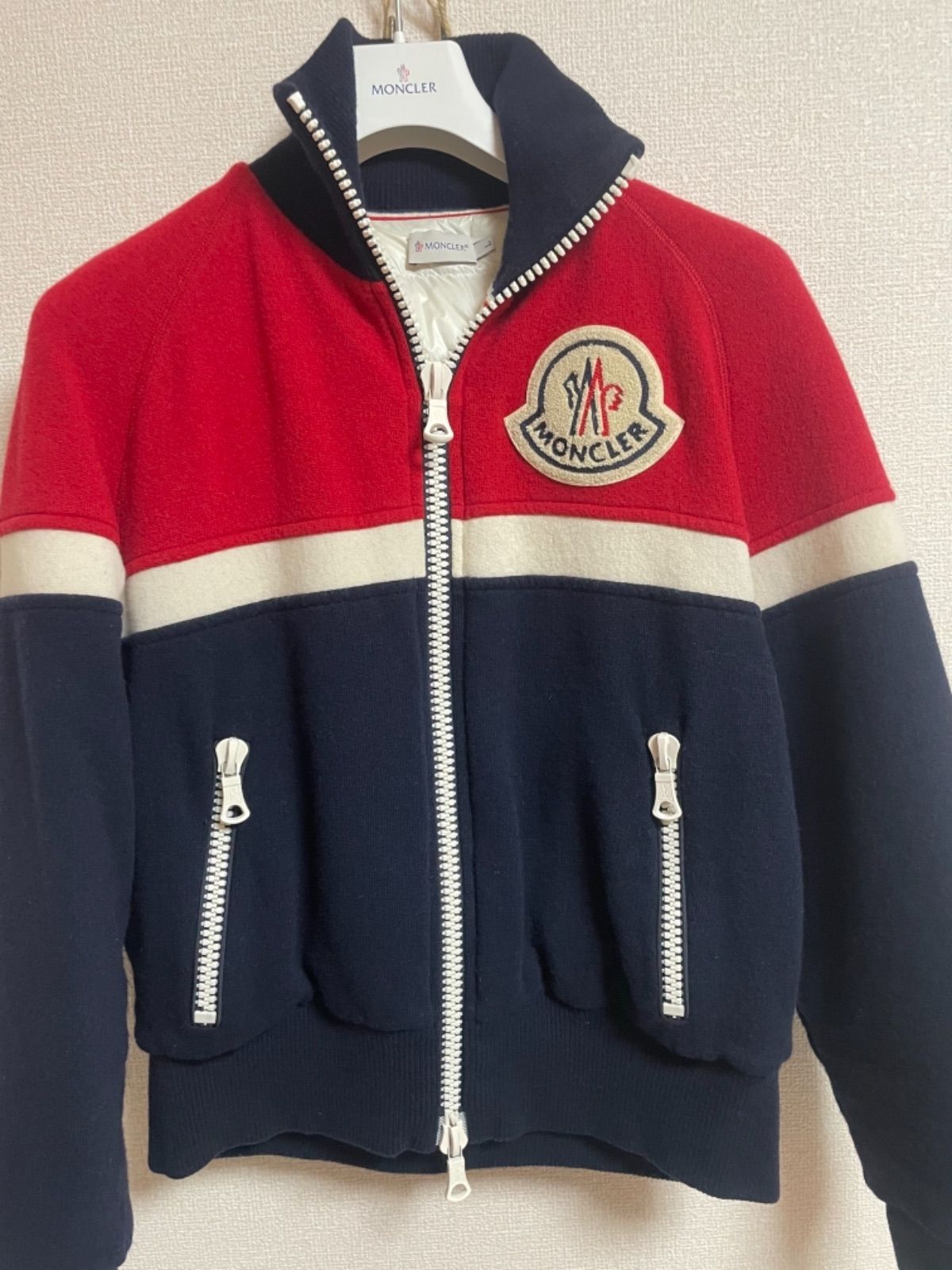 モンクレール ニットダウン 美品 Lサイズ - メルカリ