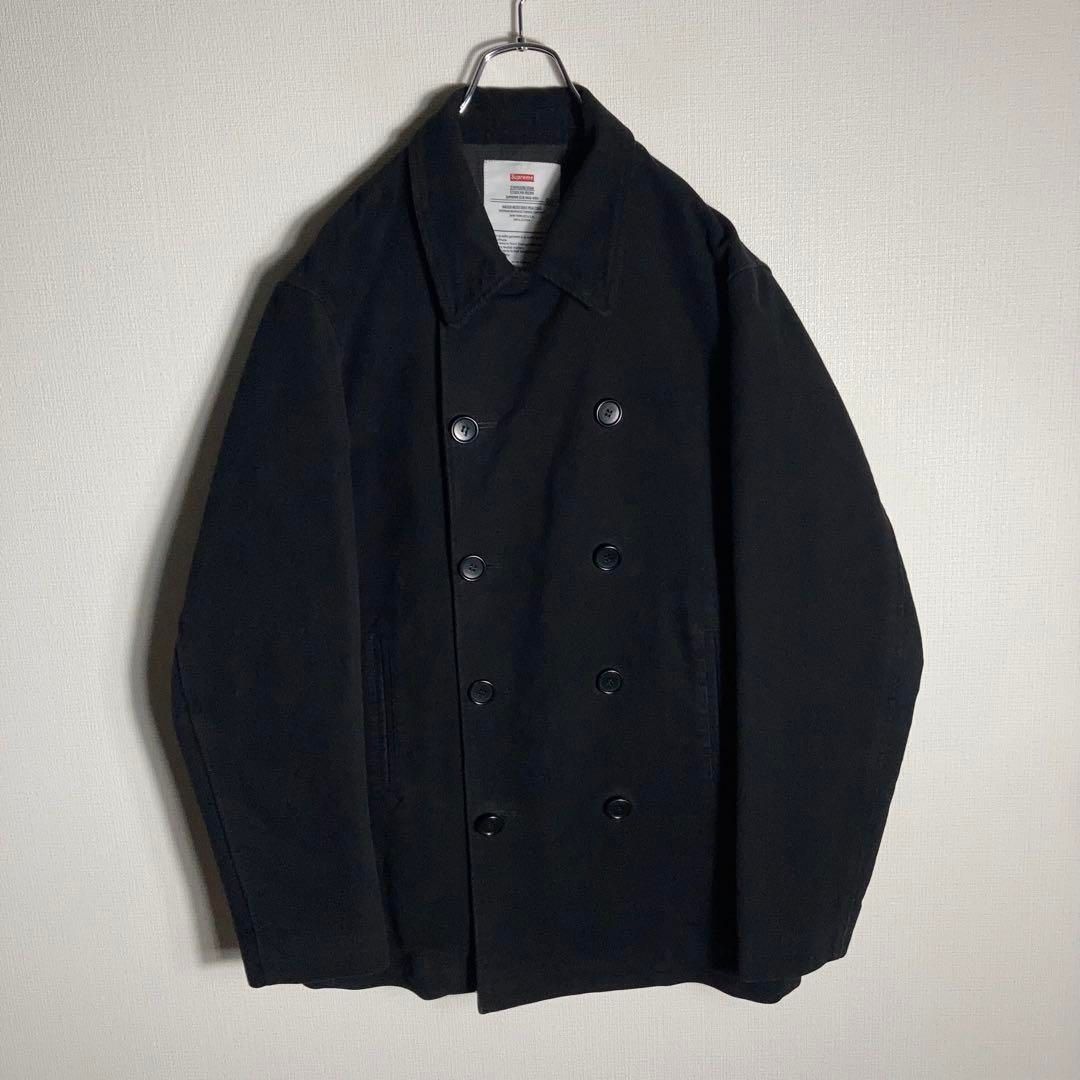 Supreme ブラック ピーコート M SUPREME ピーコート ダブルコート 黒 XL - メルカリ