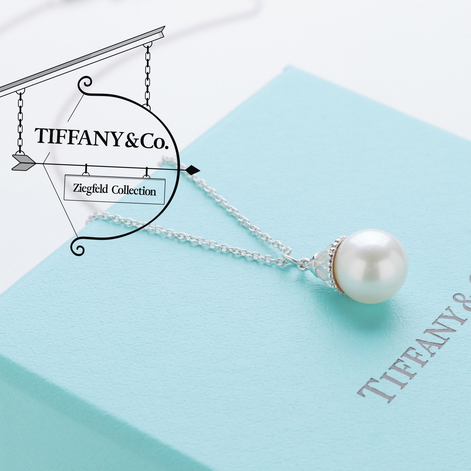 Tiffany】ティファニー パール ネックレス ジーグフェルドコレクション