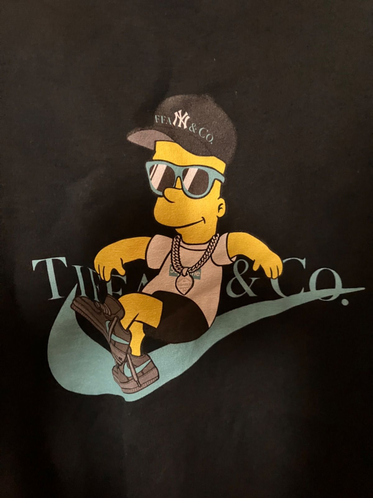 ザシンプソンズ tシャツ XL ナイキ×ティファニー柄 - メルカリ