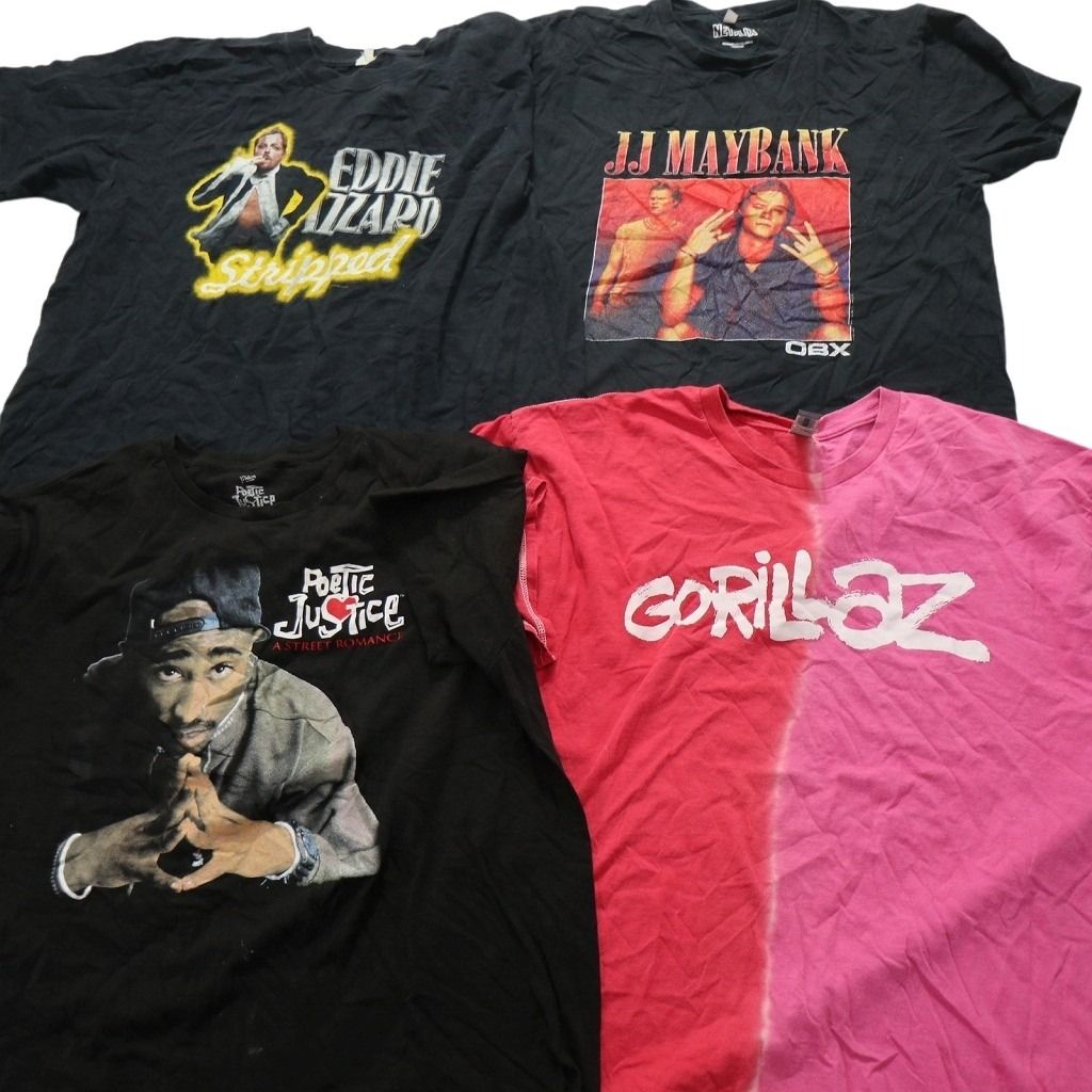古着卸 まとめ売り 音楽・バンド 半袖Tシャツ 16枚セット (メンズ XL  