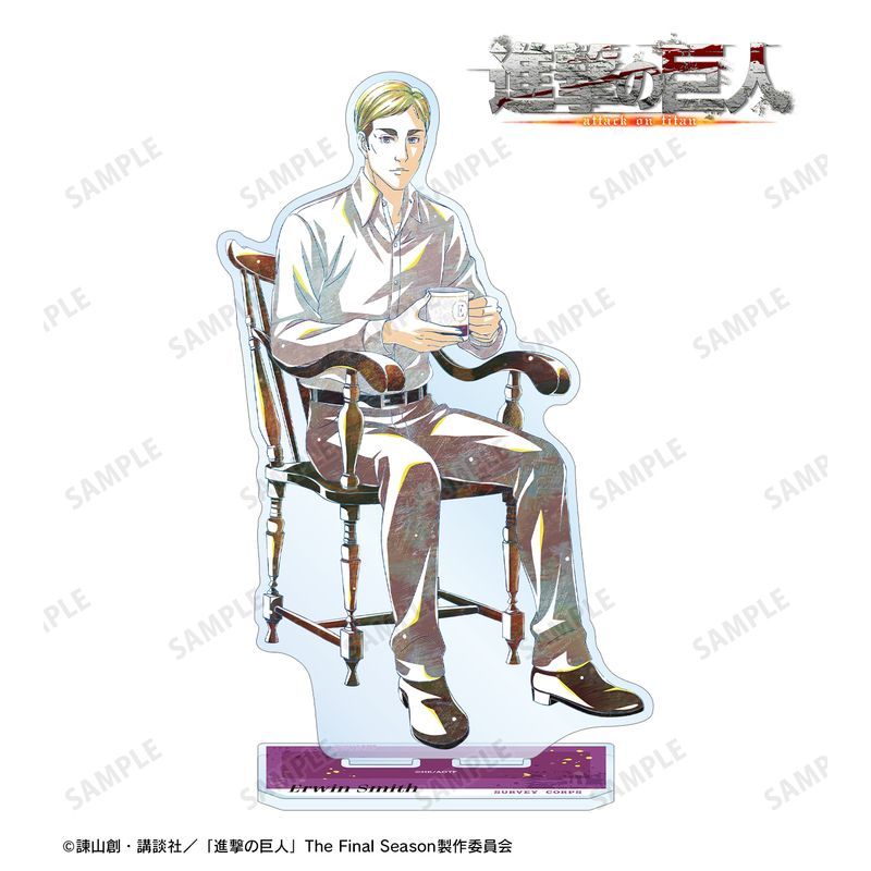 新品/公式】進撃の巨人_描き下ろし エルヴィン ティータイムver. Ani