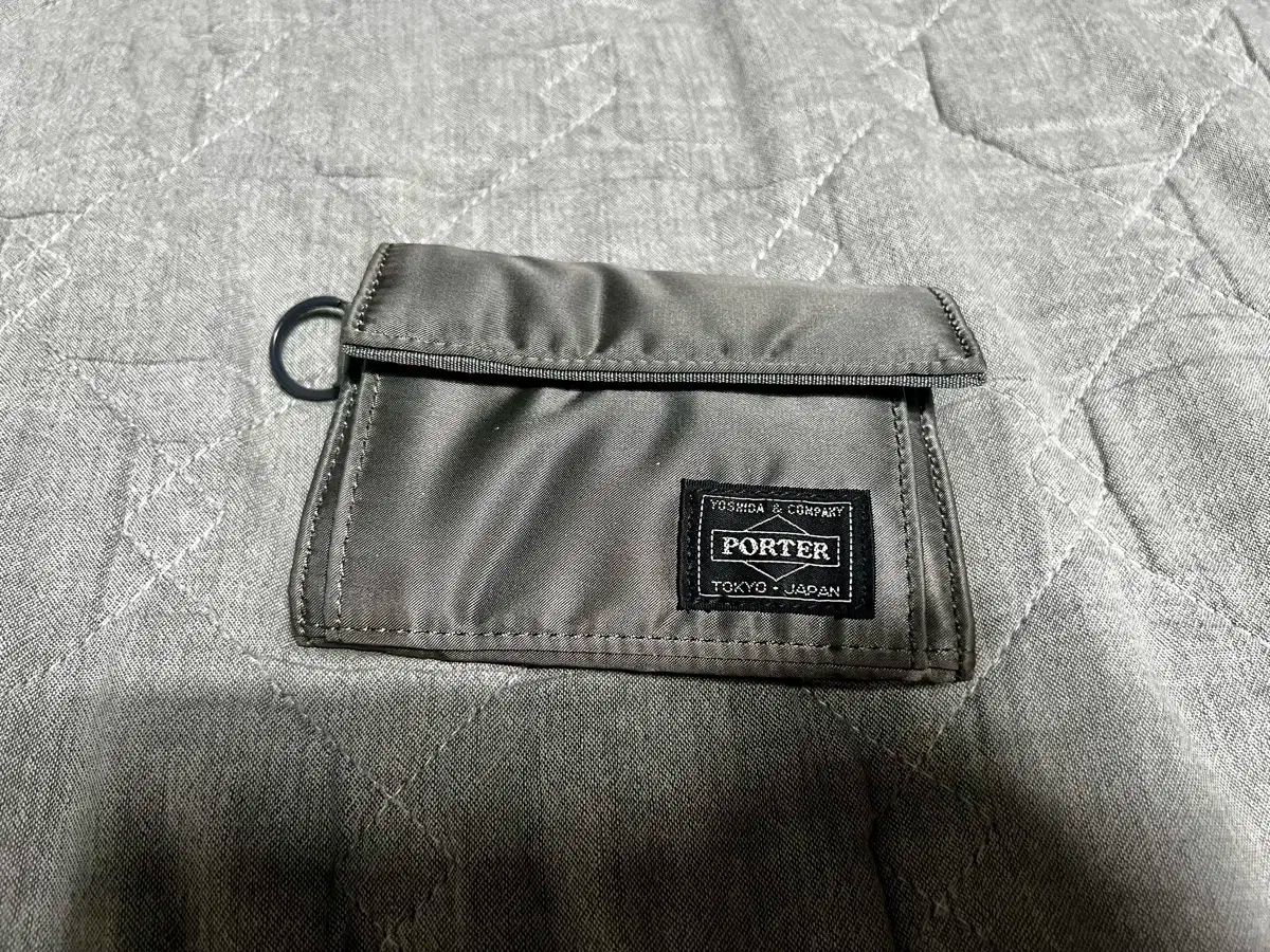 PORTER - 【USED】ポーター 財布 シルバーグレー PORTER TANKER