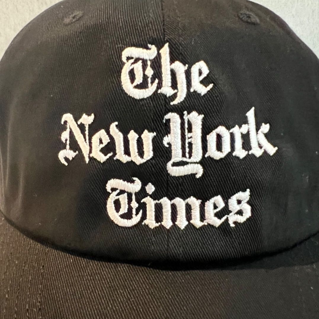 ニューヨークタイムズ キャップ ビッグロゴ NEWYORK TIMES CAP - メルカリ