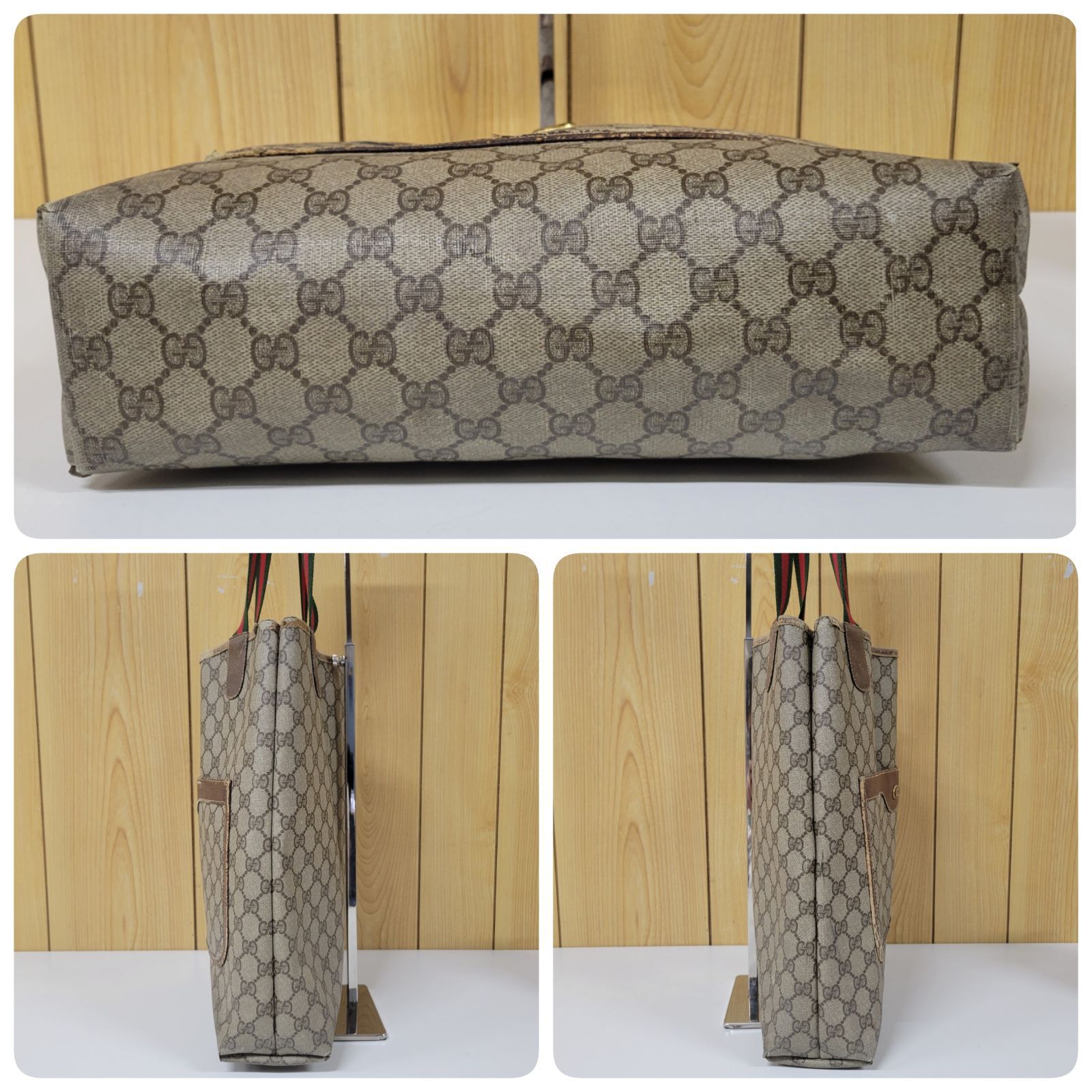 GUCCI グッチ トートバッグ GGスプリーム シェリーライン 01ccbd3ec48a3702e9f27df3384bd0