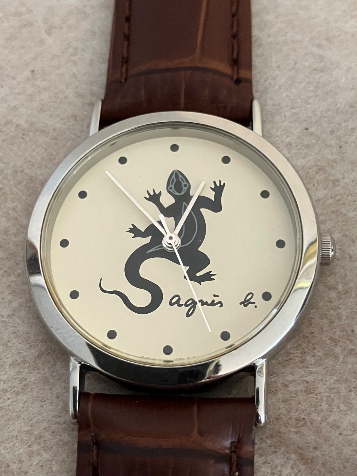 アニエスベー トカゲ文字盤