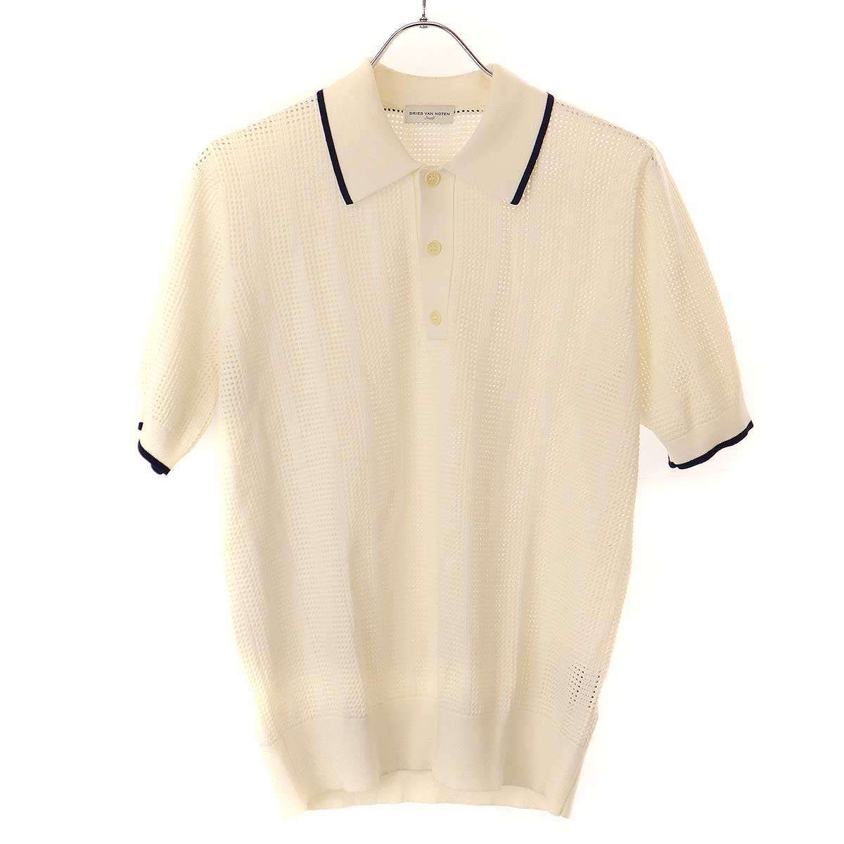 DRIES VAN NOTEN ドリスヴァンノッテン 23SS Mesh Knit Polo Shirt 