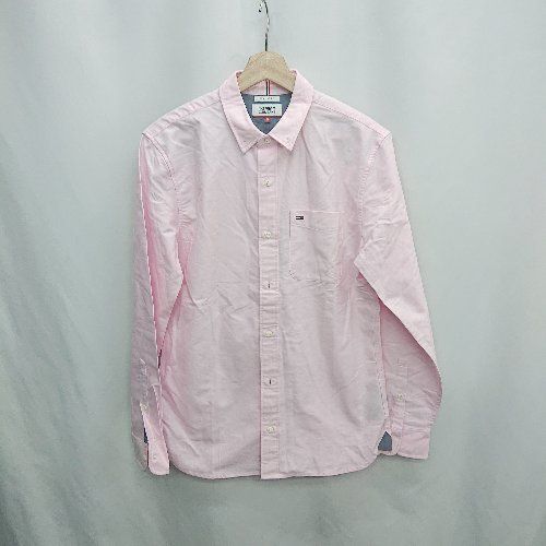 ◇ ⊂◎ TOMMY JEANS トミージーンズ 長袖 シャツ サイズS ピンク 