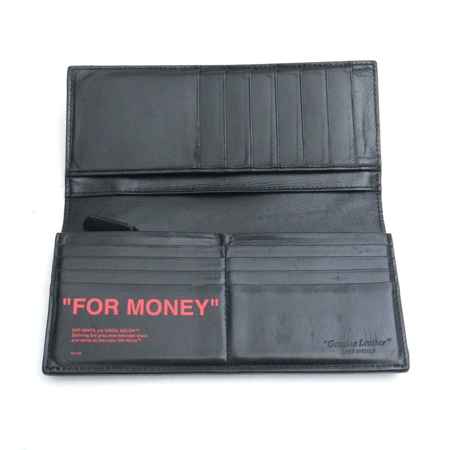 OFF-WHITE Quote Yen Wallet ブラック - メルカリ 