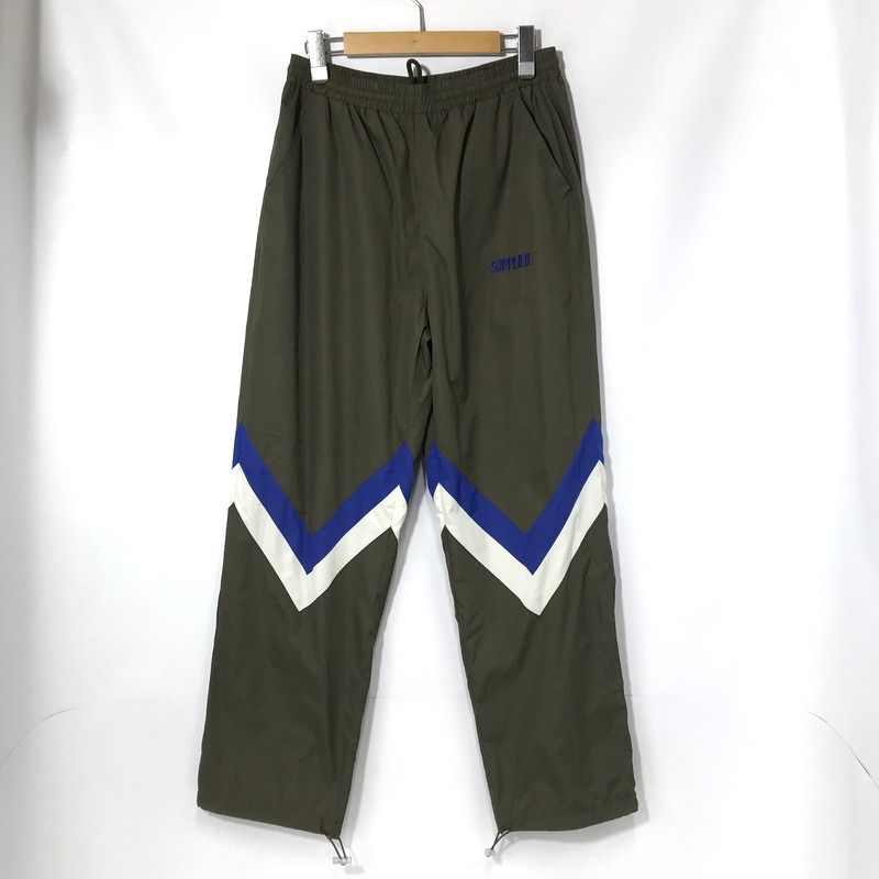 SUPPLIER トラックパンツ SWITCHED TRACK PANTS ストリート スポーツ ズボン  メンズ Mサイズ カーキ サプライヤー ボトムス A11174