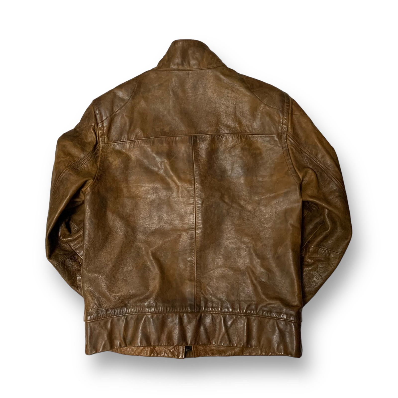 00s OLD GAP Genuine Leather Jacket オールドギャップ レザー ...