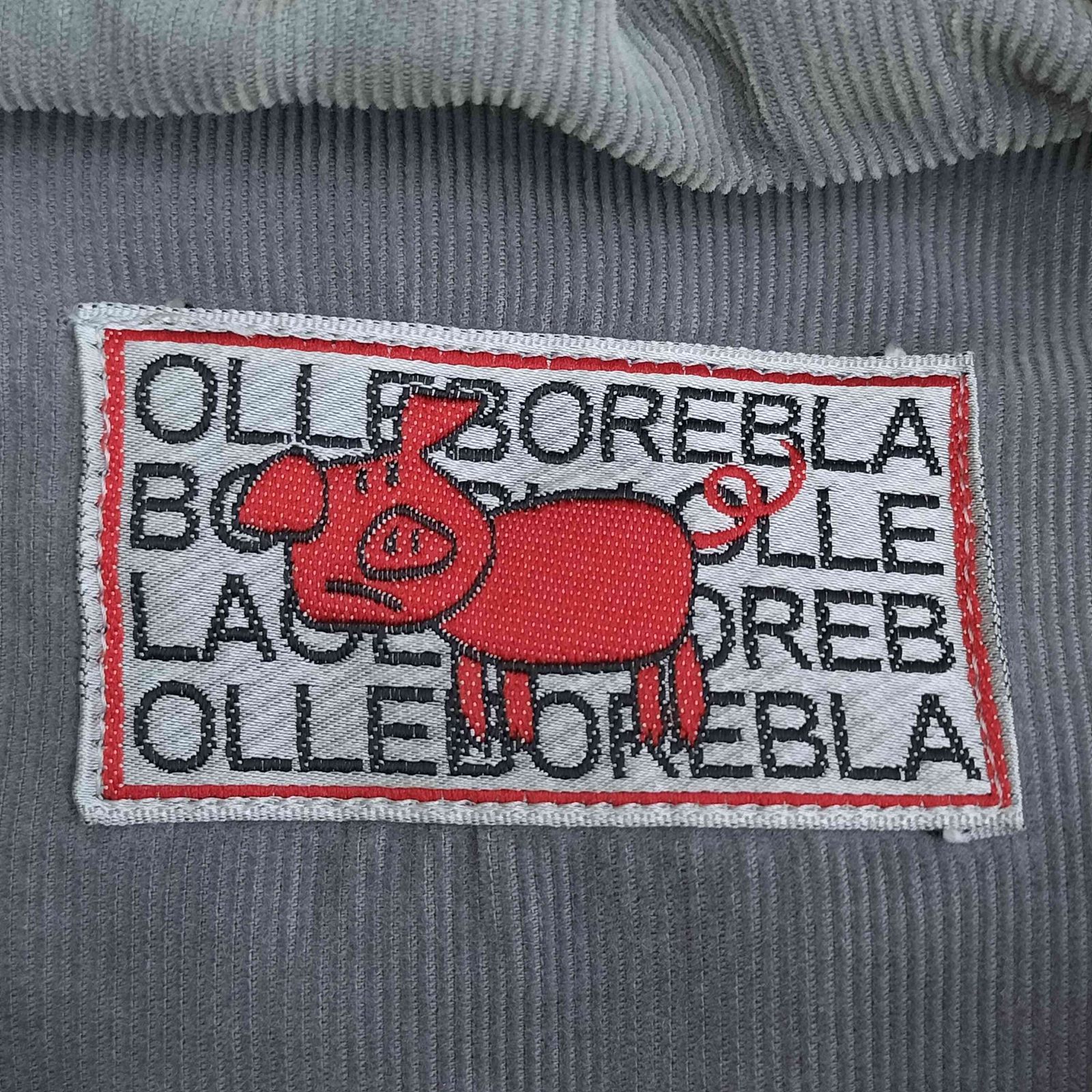 アルベロベロ OLLEBOREBLA オレボレブラ ブタさん 街並みプリント 異素材切替 フード付 コート レディース 表記無 CAMPINGPARCCENTRAL_COM