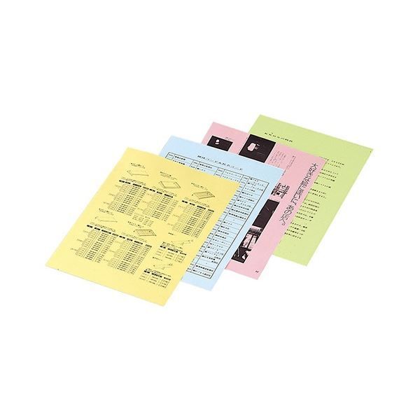 まとめ) コクヨ PPCカラー用紙(共用紙) B4 ピンク KB-C134NP 1冊(100枚)