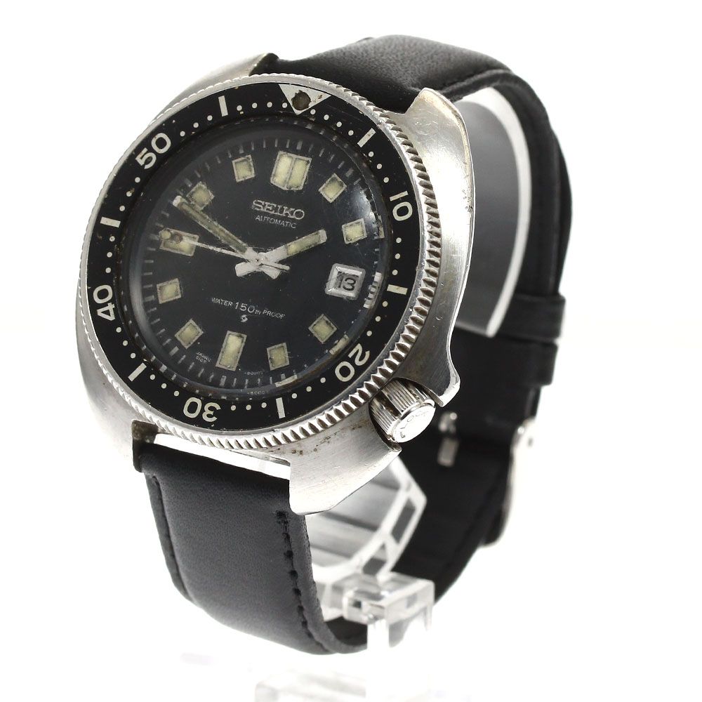 訳ありセイコー SEIKO 6105-8110 セカンド ダイバー デイト 自動巻き メンズ_891085