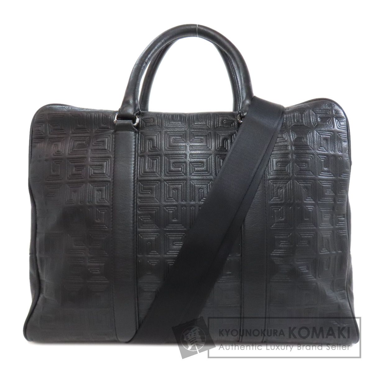 GIVENCHY ジバンシー 4Gロゴ 2WAY ビジネスバッグ レザー メンズ