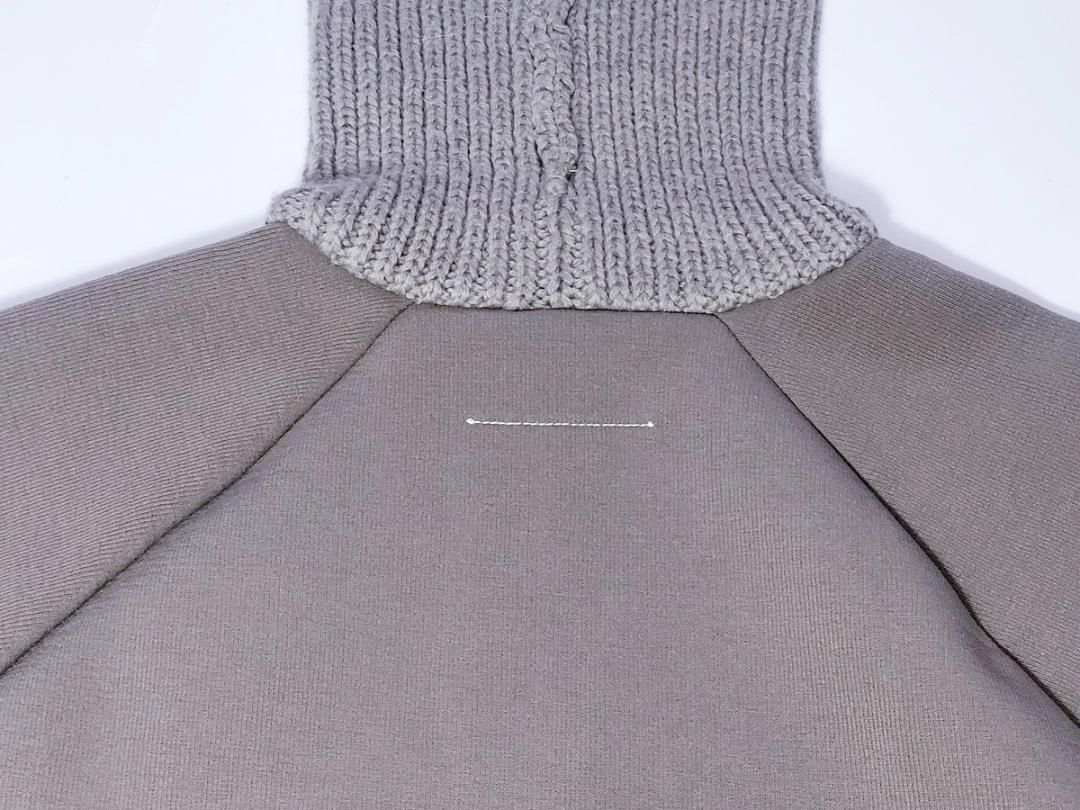 美品/希少□MM6/マルジェラ アルパカ混 ドッキング ニット/スウェット  