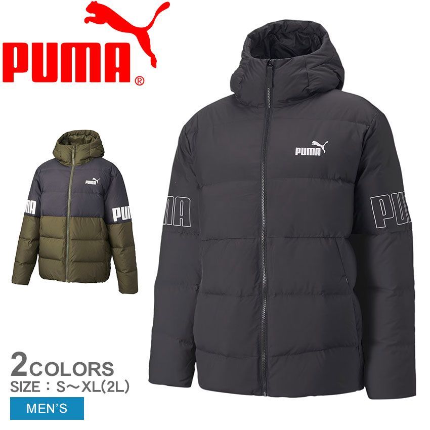プーマ ダウンジャケット 672476 メンズ POWER ダウンジャケット PUMA カラー:01.プーマブラック 品番：2455-1066