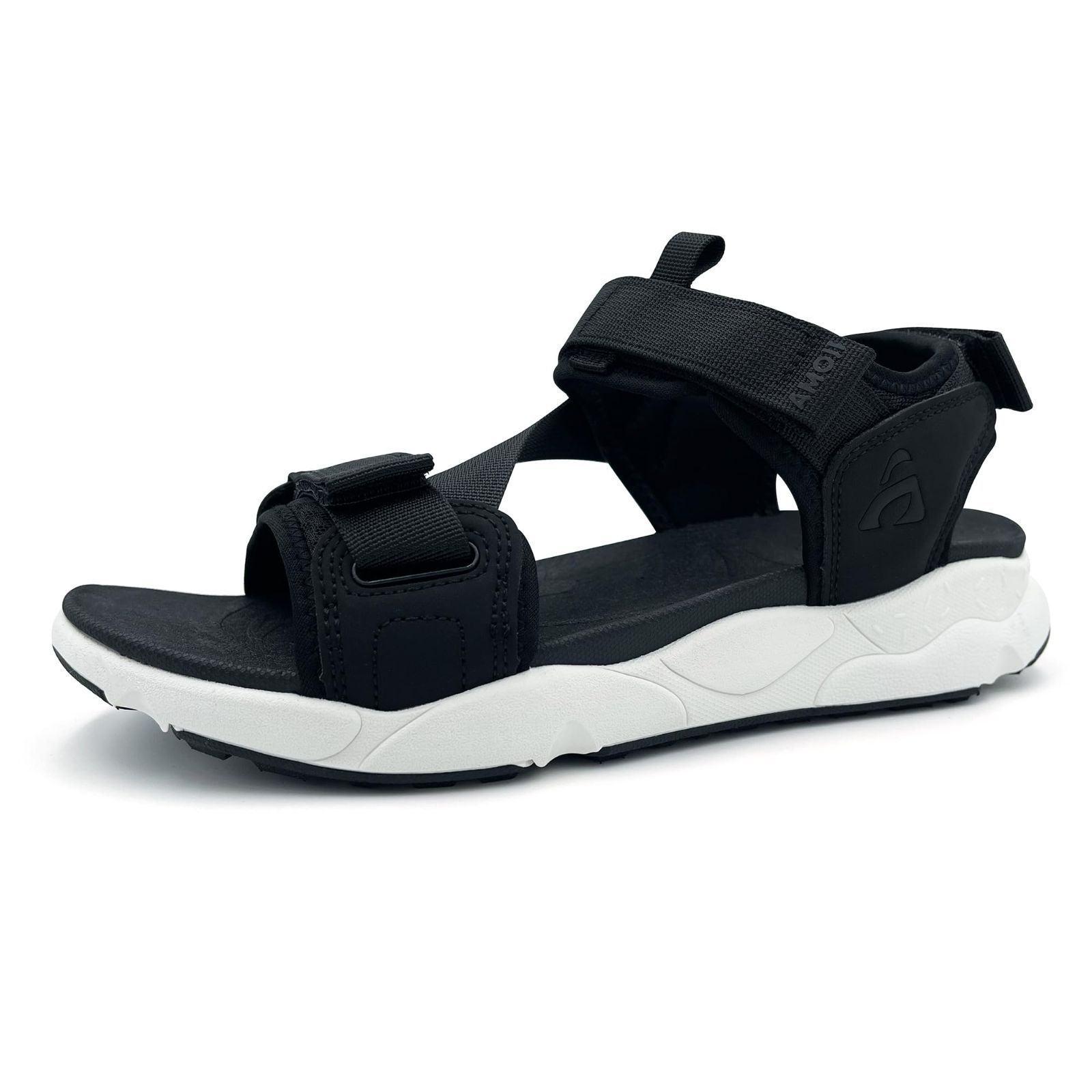 Size 30.0 cm_Color ES707-ブラック|ホワイト アモジ サンダル メンズ サンダル レディース スポーツサンダル メンズ スポーツサンダル レでイース さんだる めんず さんだる れでぃーす すぽーつさんだる めんず ファッションサン