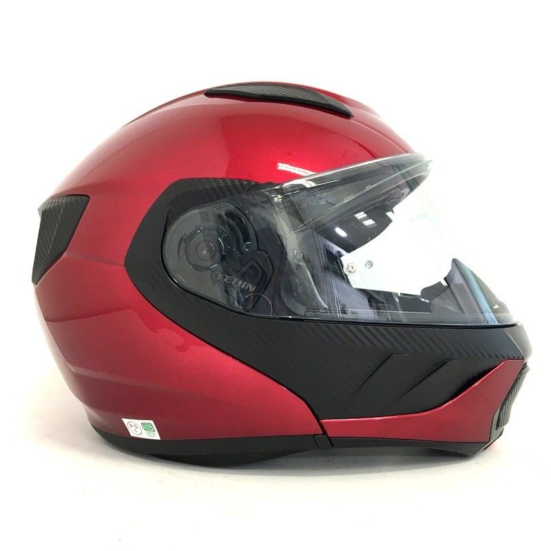 OGK KABUTO RYUKI システムヘルメット 除菌消臭済 シャイニーレッド XL