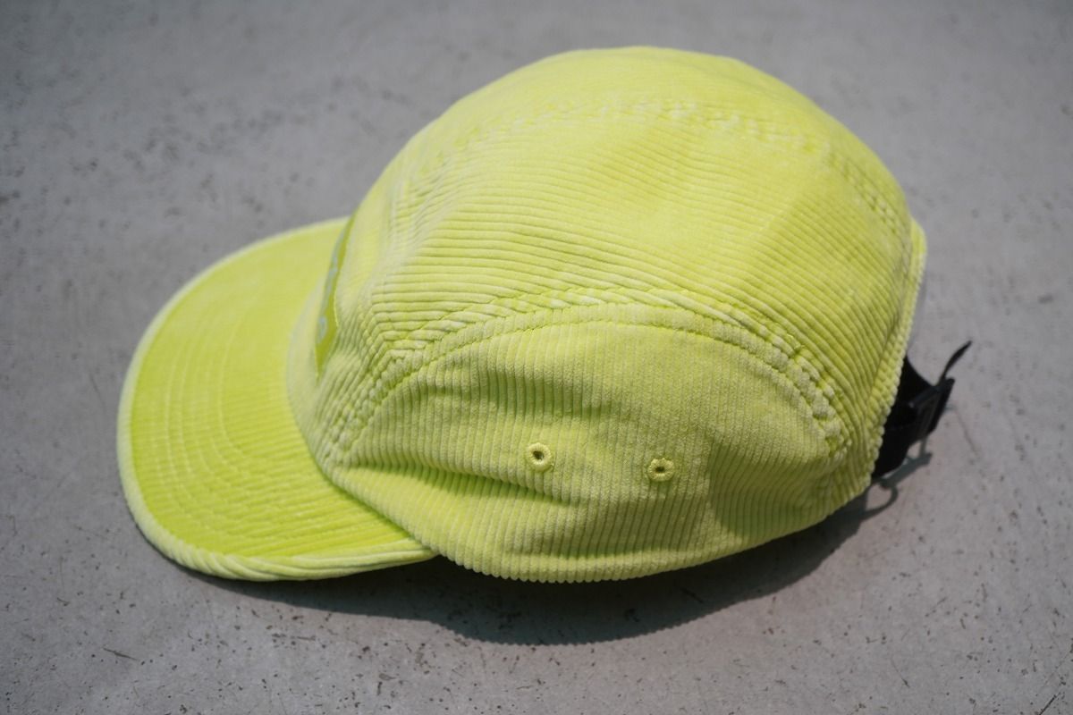 正規 25SS Supreme シュプリーム Corduroy Camp Cap Neon Yellow コーデュロイ キャンプ キャップ ネオン イエロー 本物921P♪