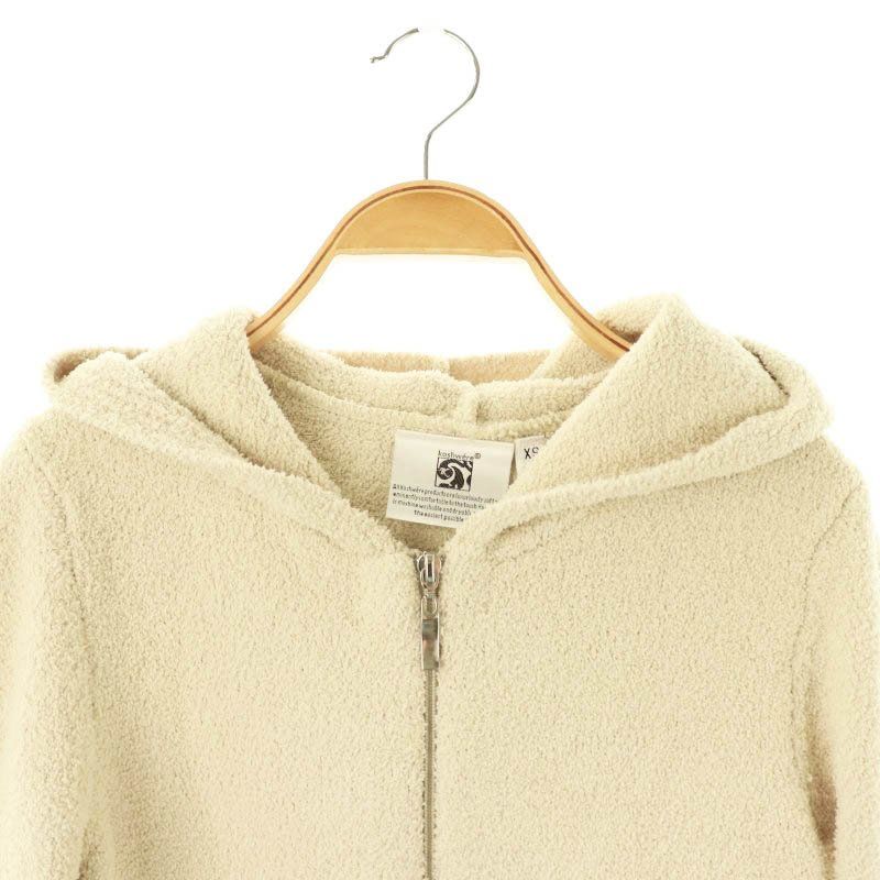 カシウエアジップパーカーアイボリー　ベージュ系　S カシウエアジップパーカーアイボリーベージュ系S