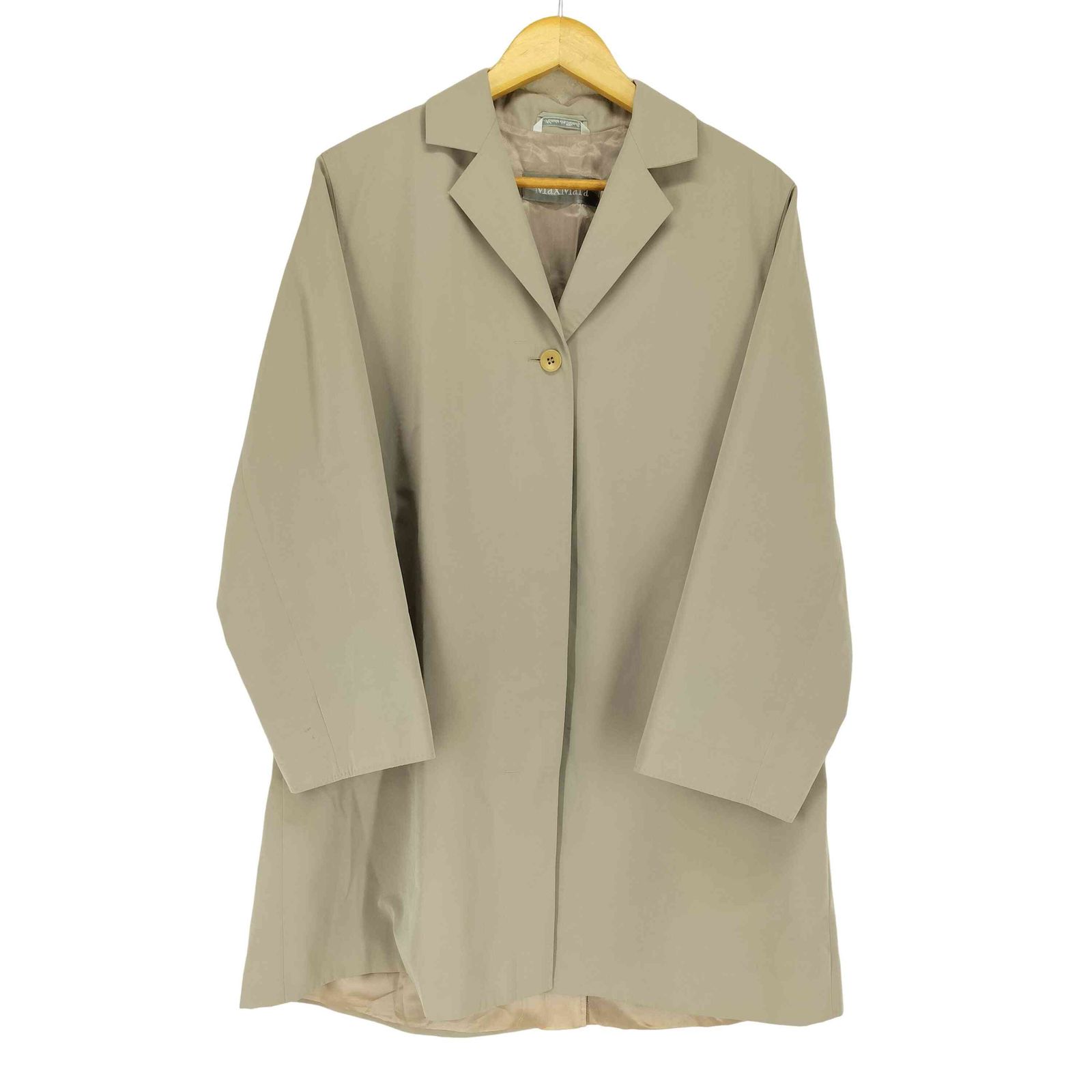 MAX MARA マックスマーラ【40】ステンカラーコート イタリア製銀タグ