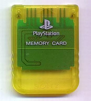 PSハード メモリーカード シースルーイエロー