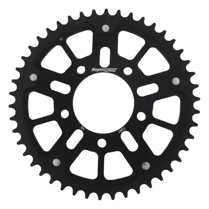 3営業日で発送 スーパースプロックス Supersprox SPX REAR STEALTH 7091-46T BLK