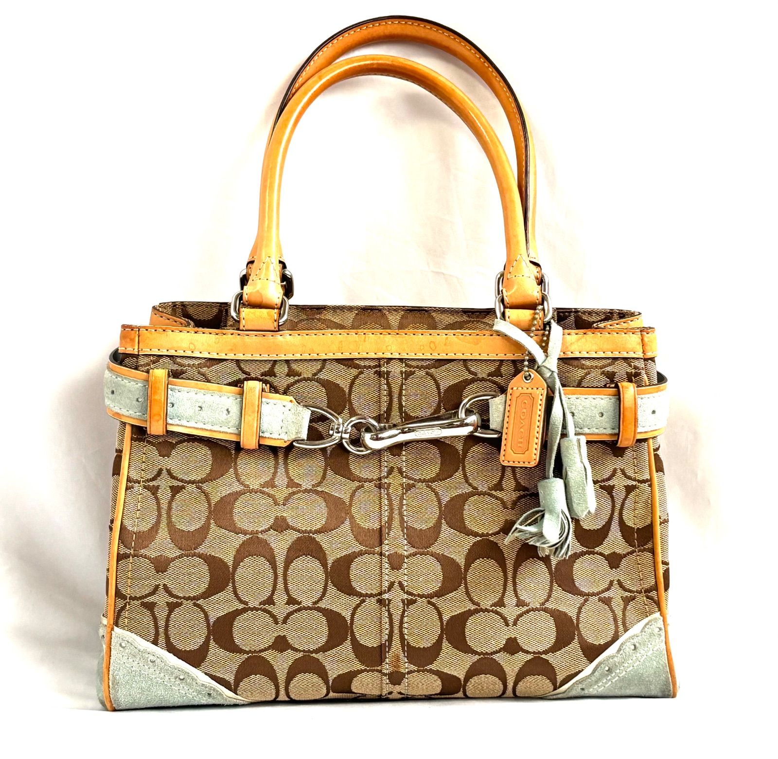 COACH コーチ トートバッグ №H05Q-1447 シグネチャー ミディアム