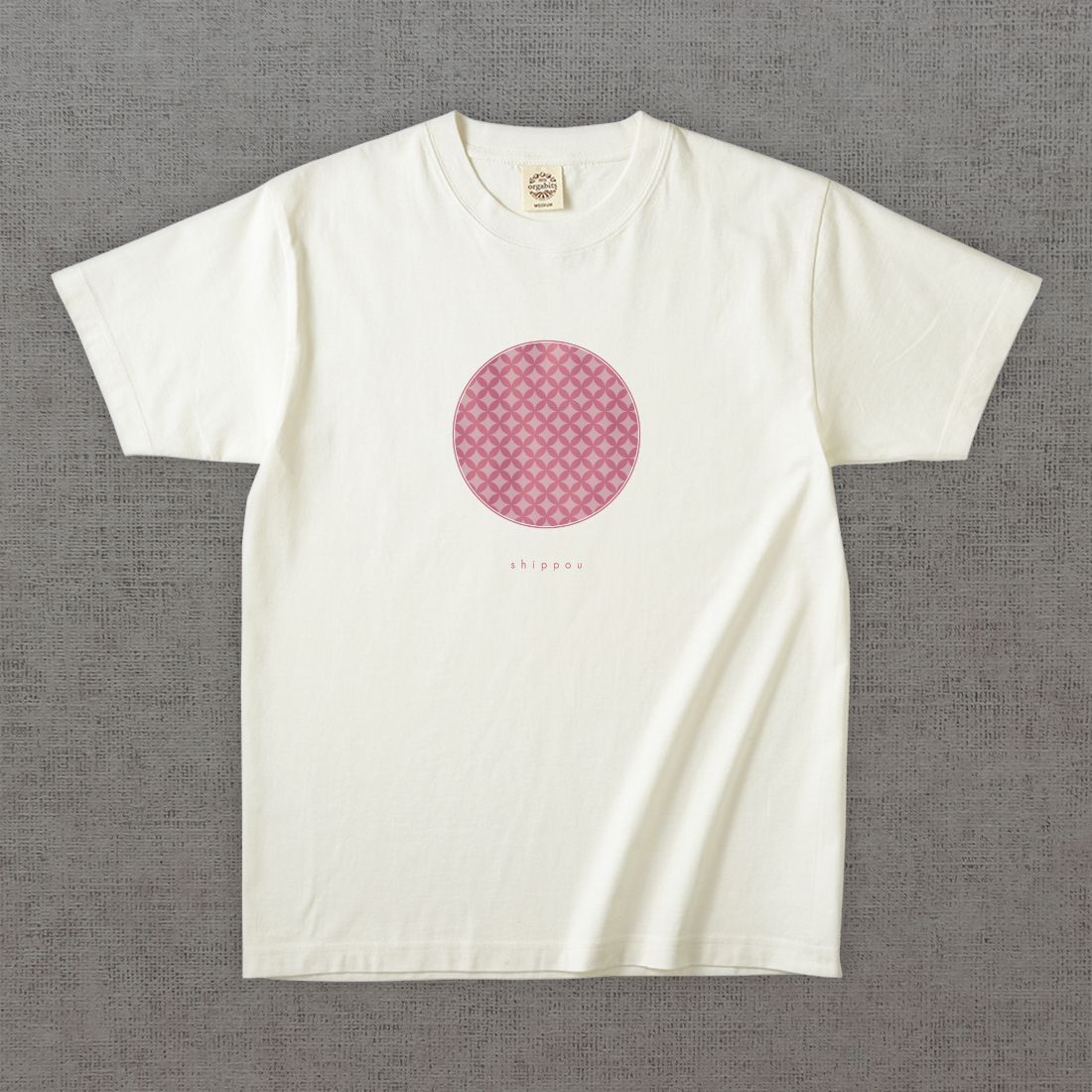 和柄Tシャツ　七宝 -彩・円-